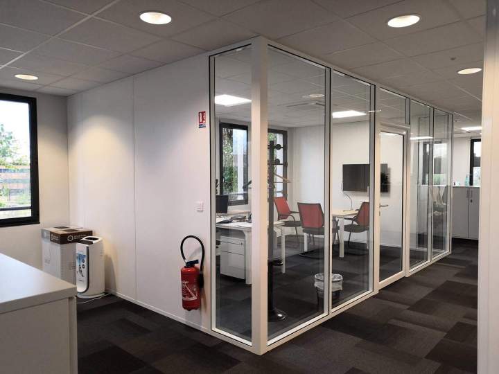 Vitrophanie bureau Rhône-Alpes